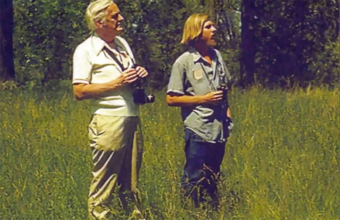 Roger Tory Peterson and Kenn Kaufman in the field