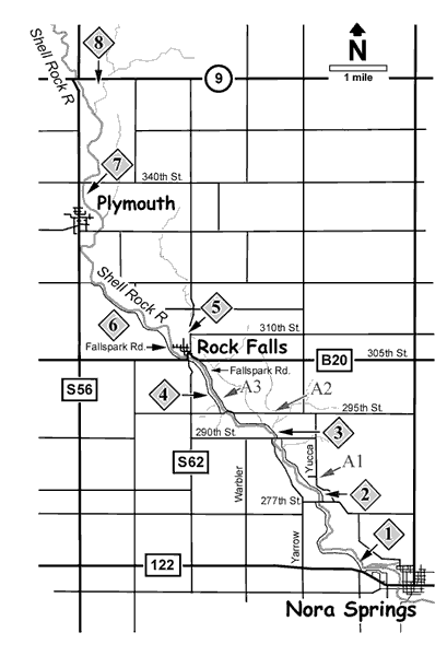 Shell Rock River Greenbelt Map