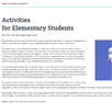 Elementary Activities